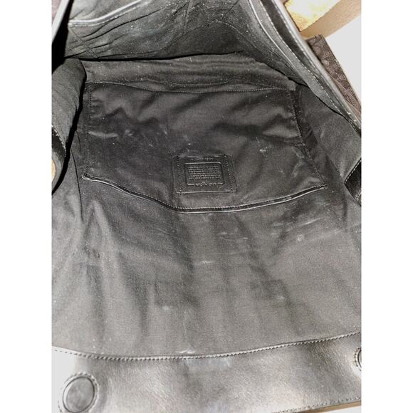 Coach 5079 2-Way Leather Metropolitan Portfolio Messenger Bag W/ Strap 15x12x3.5 - Picture 15 of 16